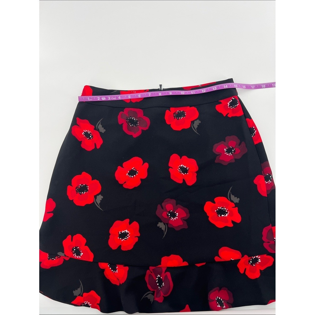 KATE SPADE Poppy Tiered Ruffle A-Line Skirt office feminine 90s basic classic