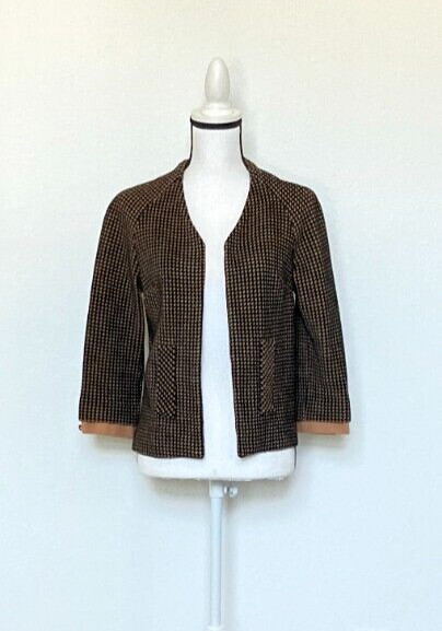 1950s Houndstooth Knit Blazer, 1960s Checkered Jacket