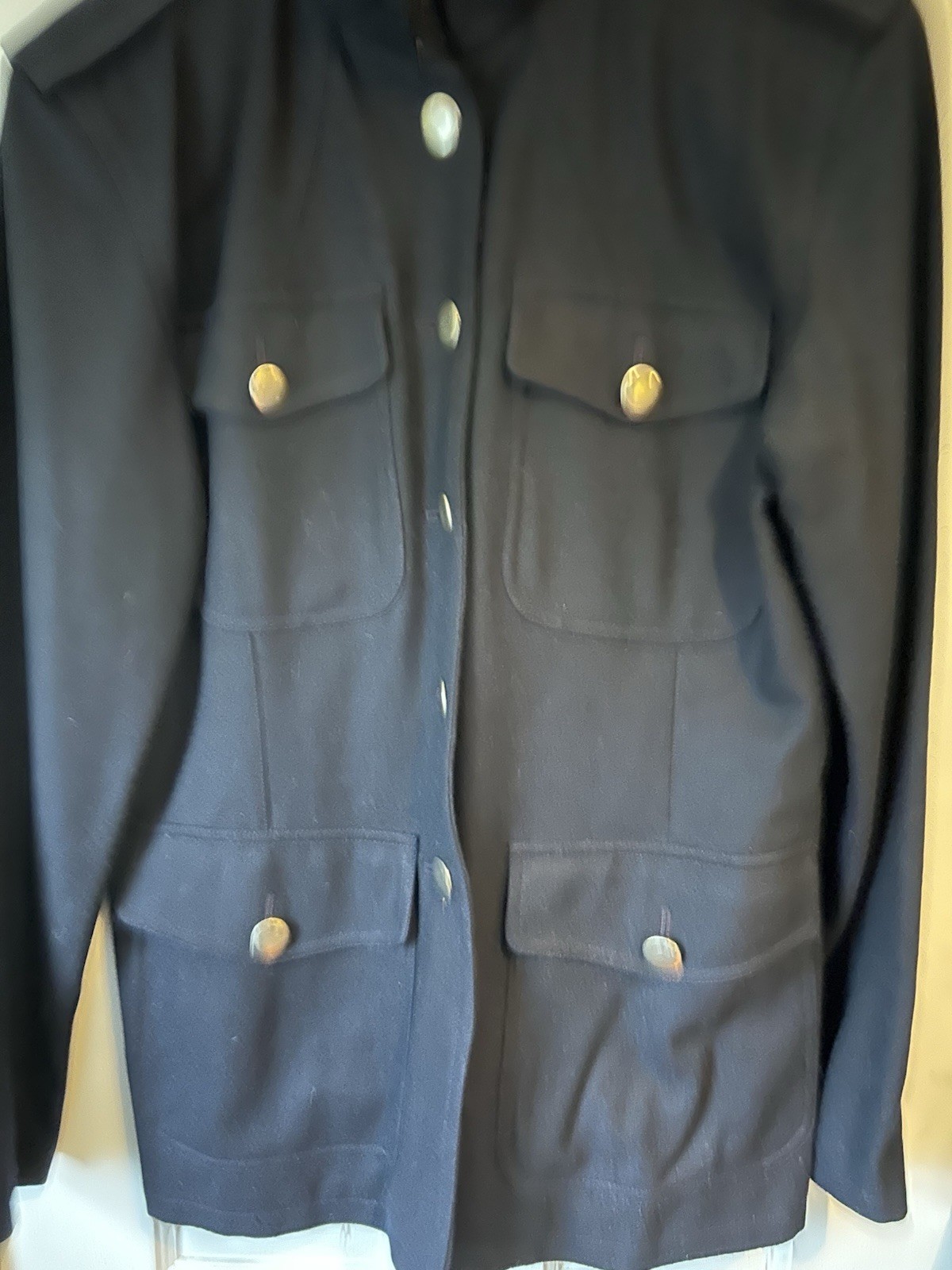 Ann Taylor Vintage Jacket Navy Medium