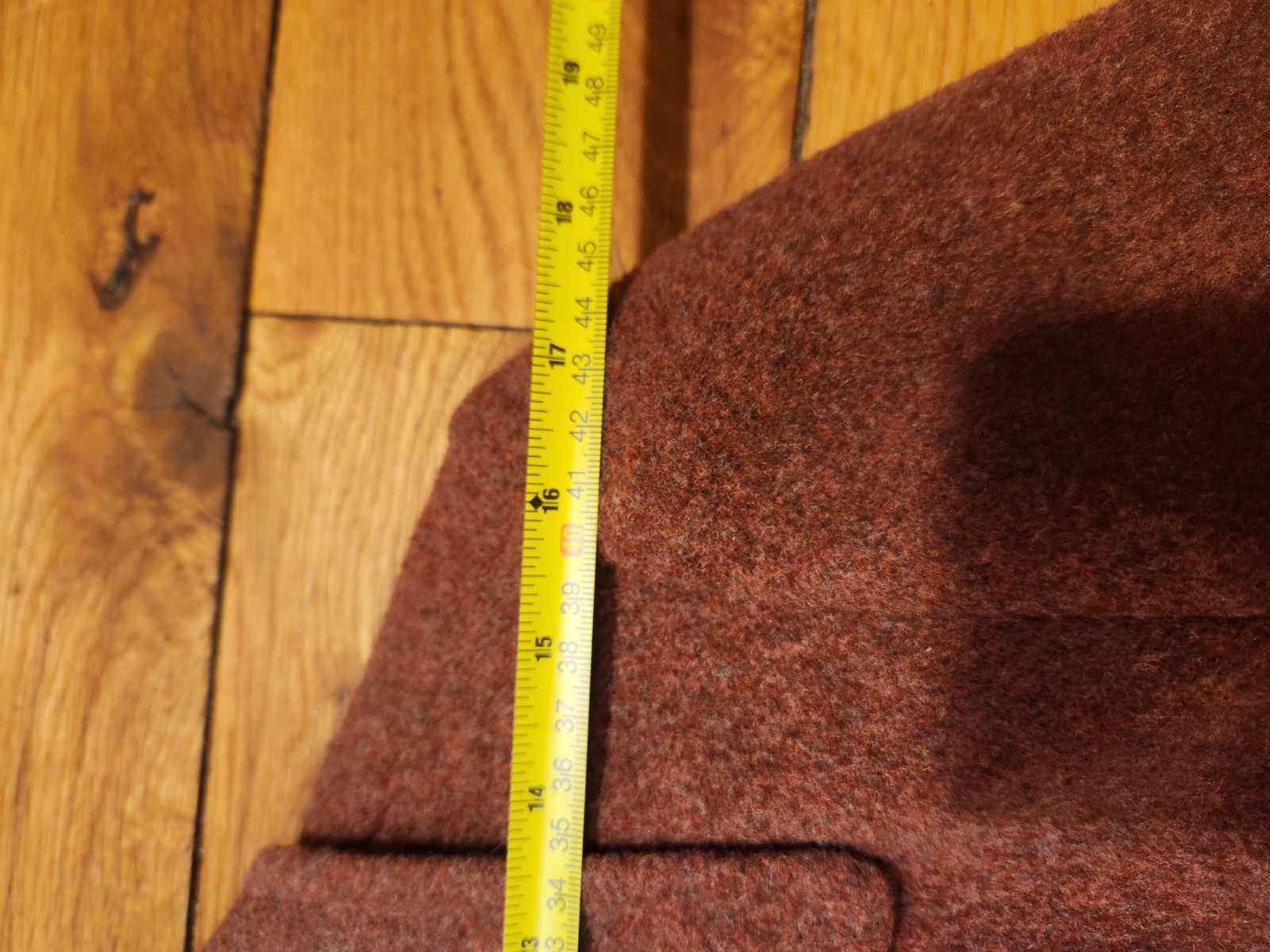 Vintage ILGWU Bromleigh cranberry wool coat Unique Buttons
