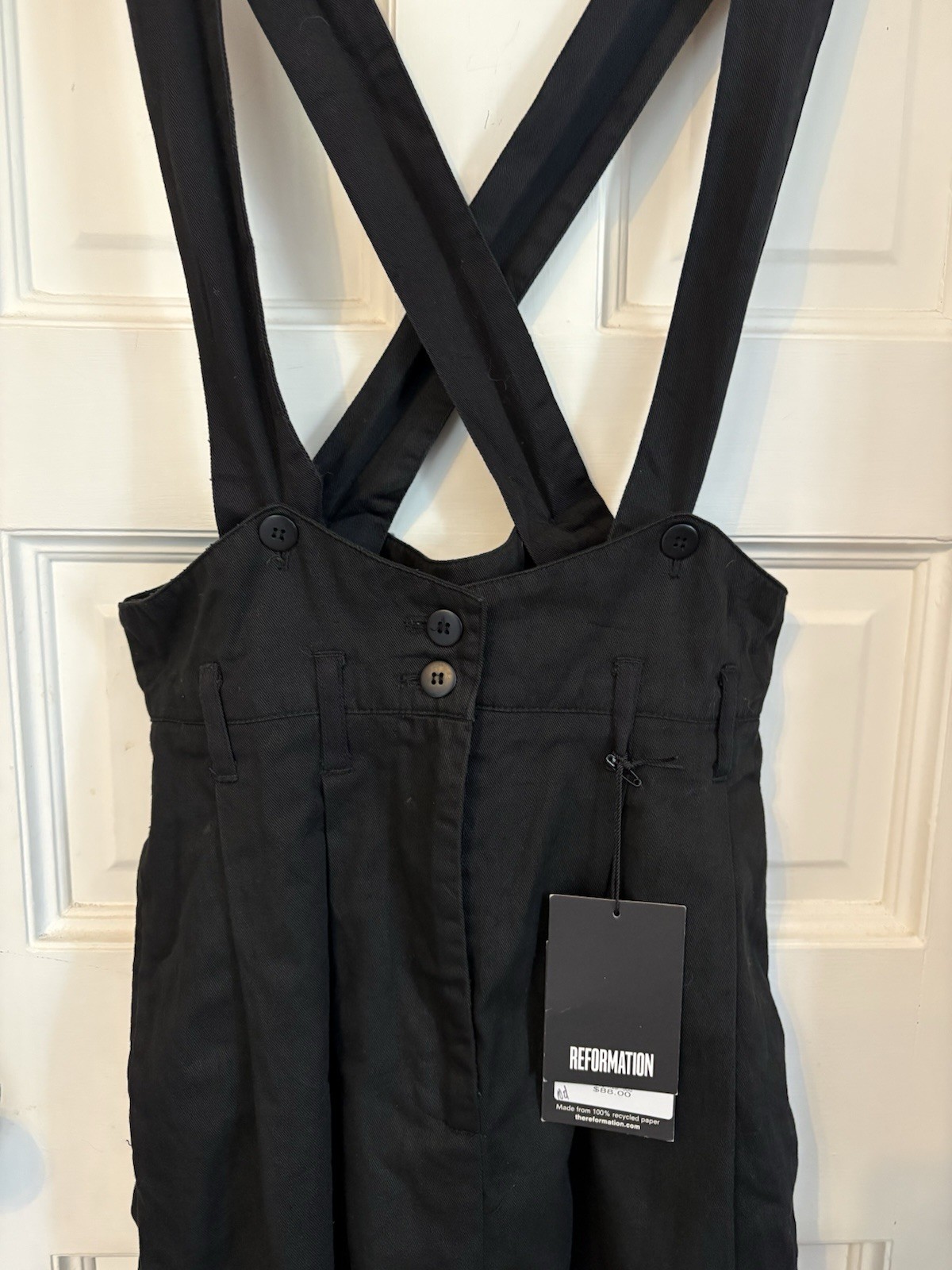 Vintage Mission Day Cross Back Dress. Reformation One of a Kind. Size 5