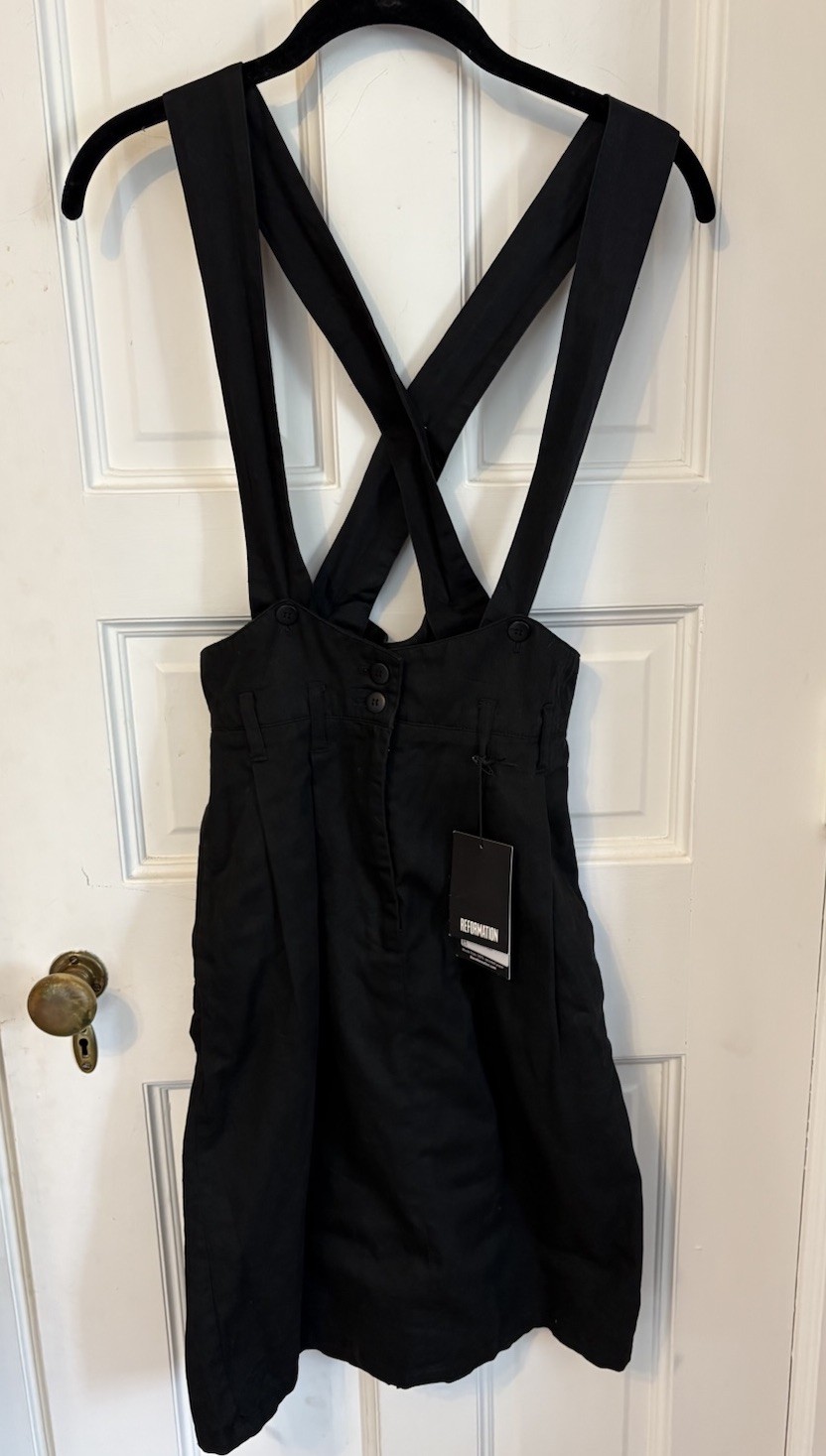 Vintage Mission Day Cross Back Dress. Reformation One of a Kind. Size 5