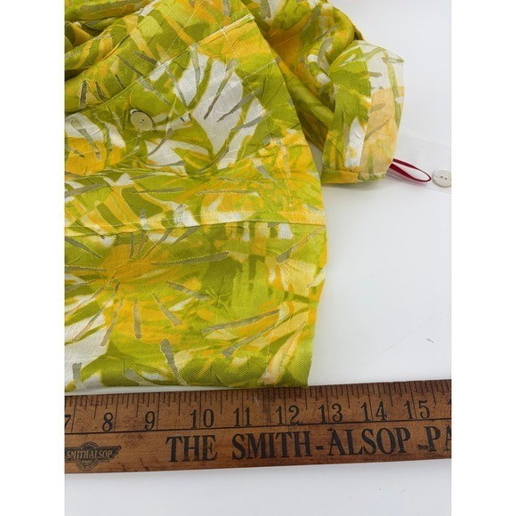 Ruby Rd Yellow, Mother of Pearl Button Down LS, Casual Dress, Women’s Sz 18