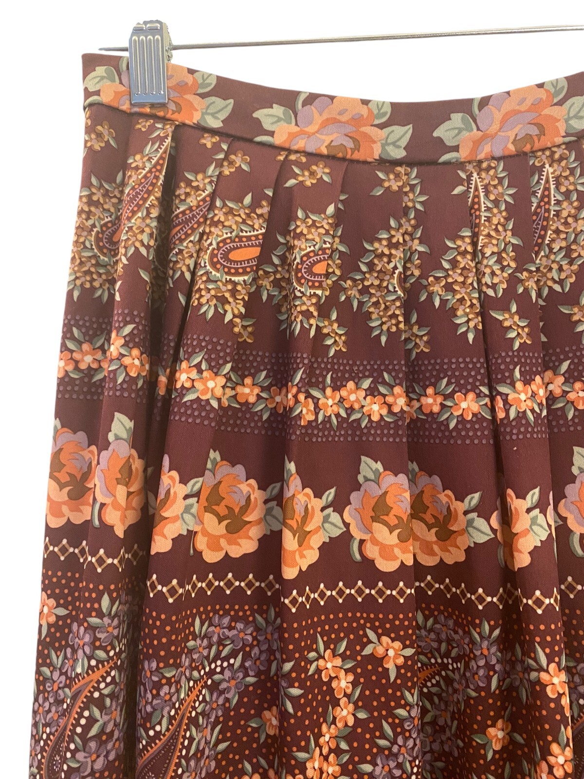 Vintage 1970’s Floral Peasant Top Skirt & Sash Rare See all pics Size 12 Medium