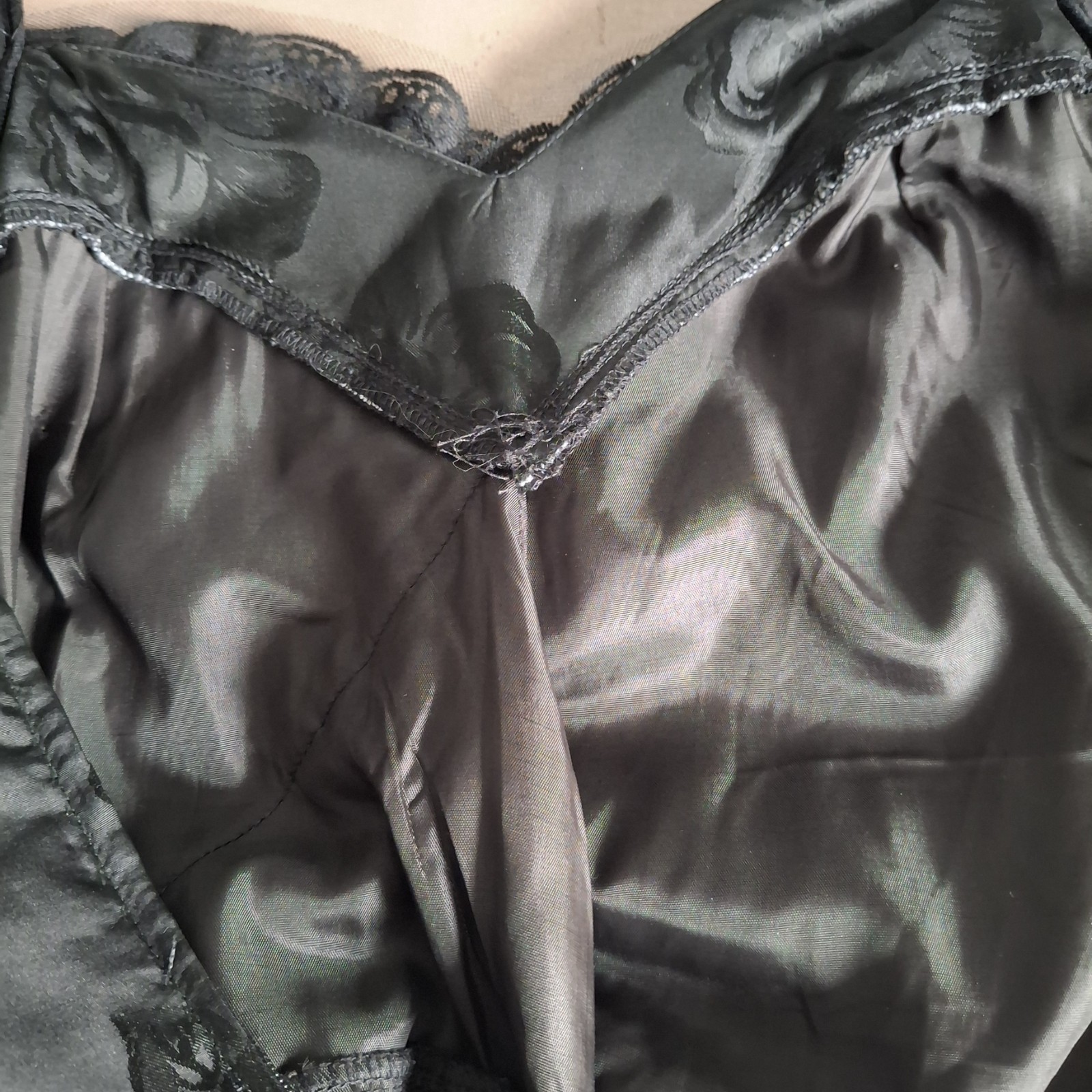 Vtg 80s Does 50s Black Tulip skirt sweetheart bust shirred waist pinup dress 12