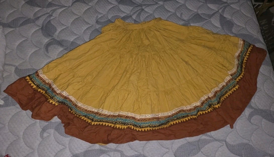 Vintage Rare Western Boho Handmade Circle Skirt