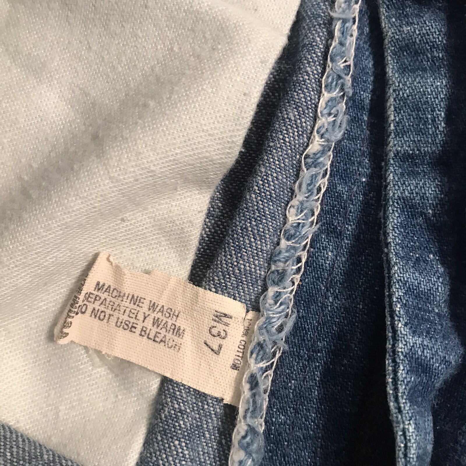 Vintage Oshkosh B’gosh Carpenter Jeans 28×30 Light Wash Baggie Wide Leg USA