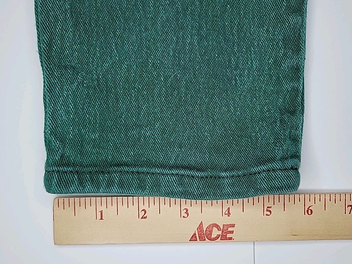 Vintage BonJour Mom Jeans Women’s Size 9 10 Stone Wash Green Denim Bareback 80s