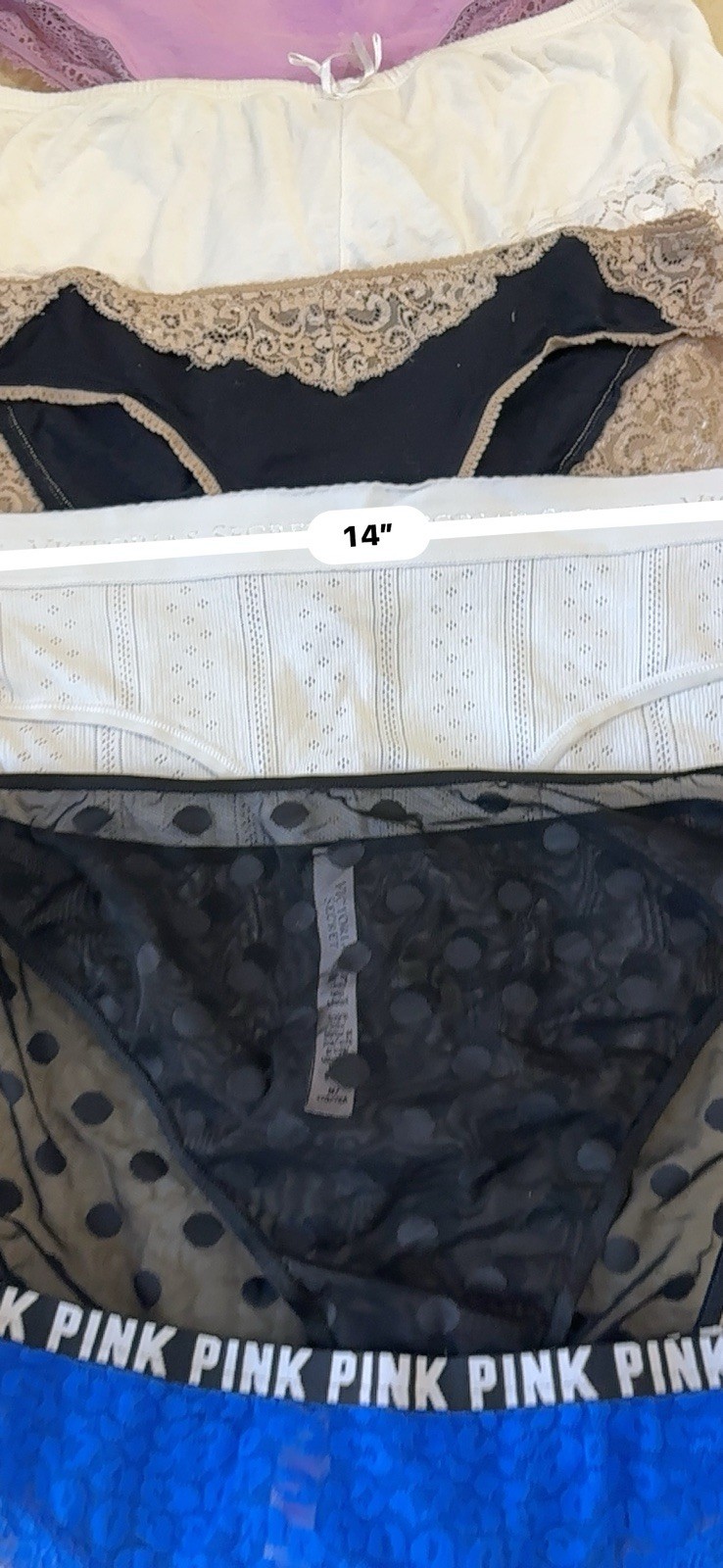 Vintage Lote 10 Pink/victoria Secrets Pantis #092