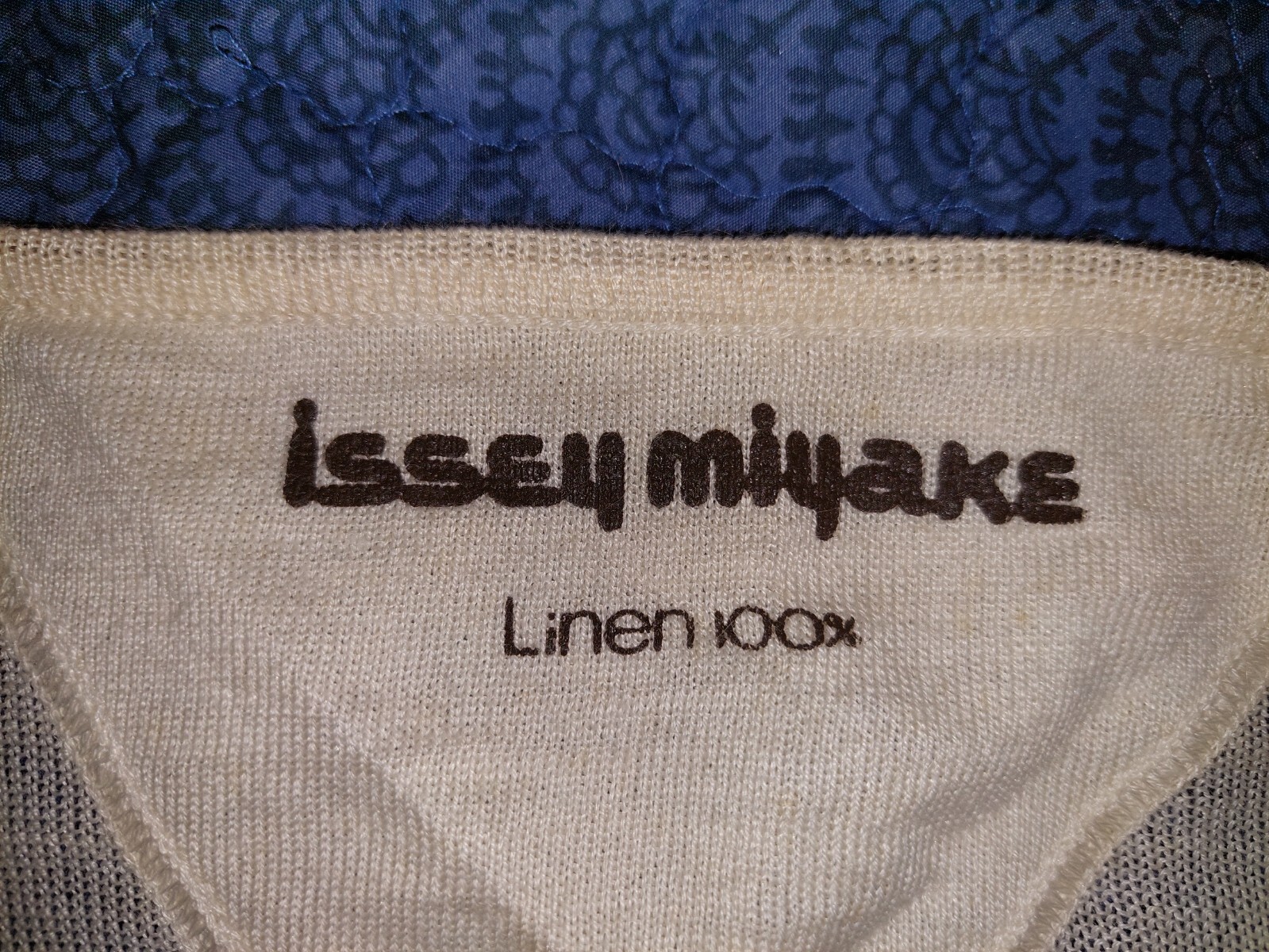 ISSEY MIYAKE Rare Vintage Ivory 100% linen top shirt size Small