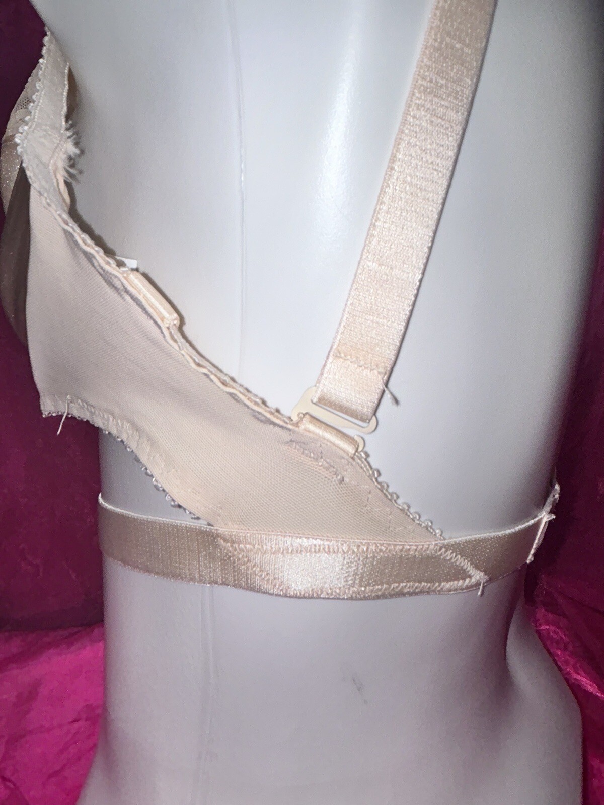 Vtg GLAMORISE Bra Minimazer SZ 34DDD Underwire Champagne RARE