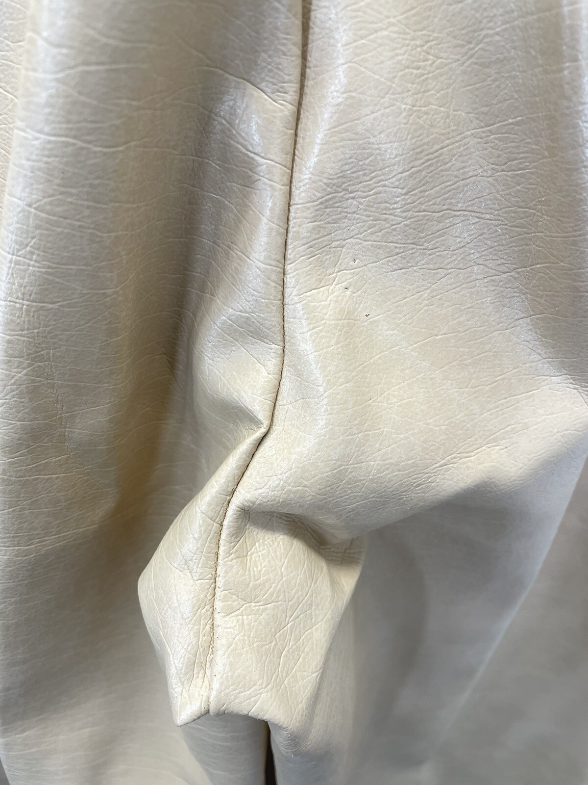 VTG 70s Faux Leather Pants Flare No Pockets Serbin Women’s 24 X 28