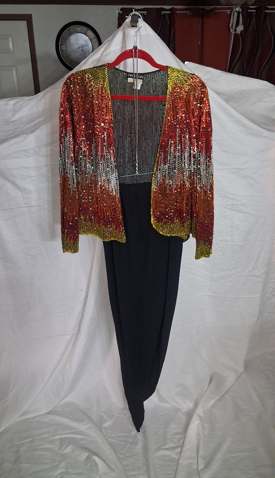 Vintage 1970s- HALSTON Silk Jersey & Split Silk Skirt