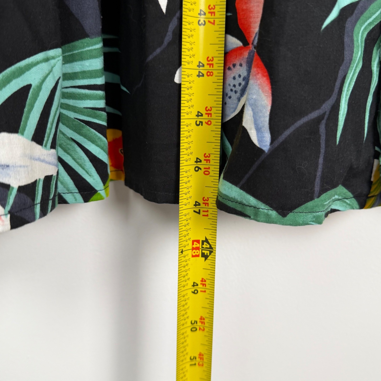 Vintage Jerzees Tropical Wearable Art Parrot Glitter T-Shirt Dress Black XXL 90s