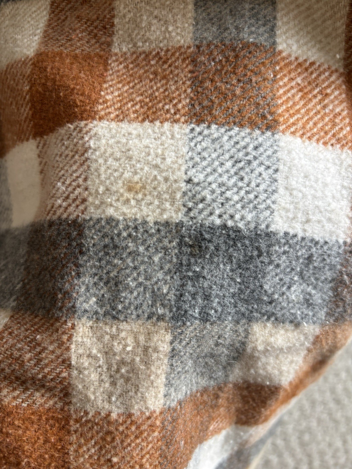 VTG 80s 90s Gilmor Plaid Blazer 16 Wool Blend Tan Academic Preppy Equestrian