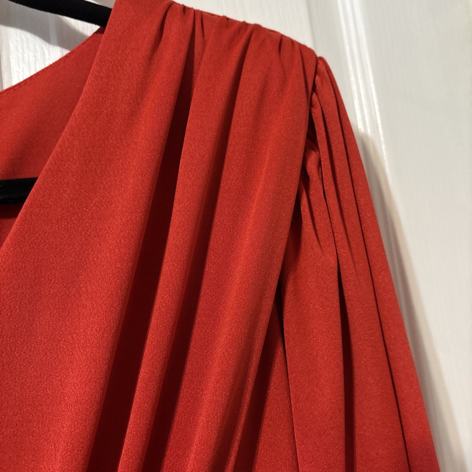 Rare Vintage Claralura Original Circa 1980’s Red Dress Size 12 Small Flaw