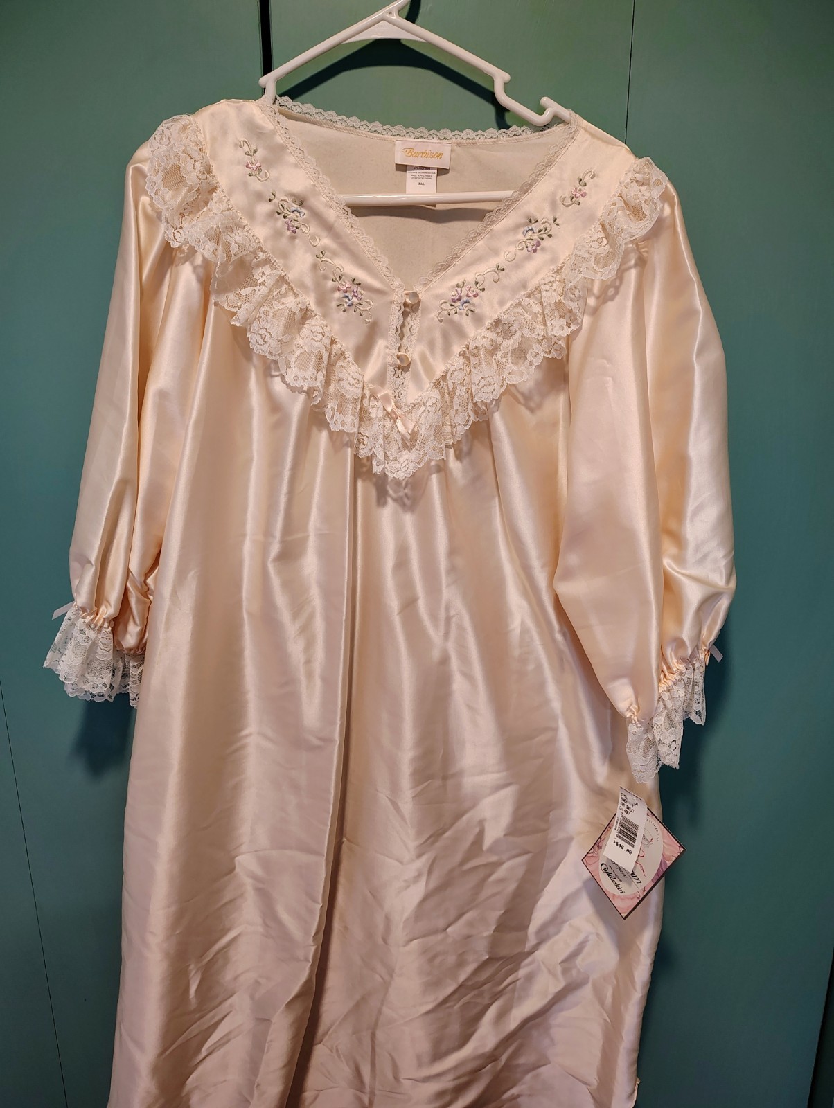 Vintage Barbizon Peach Toby Ballet Nightgown Small Robe Medium Cuddleskin New