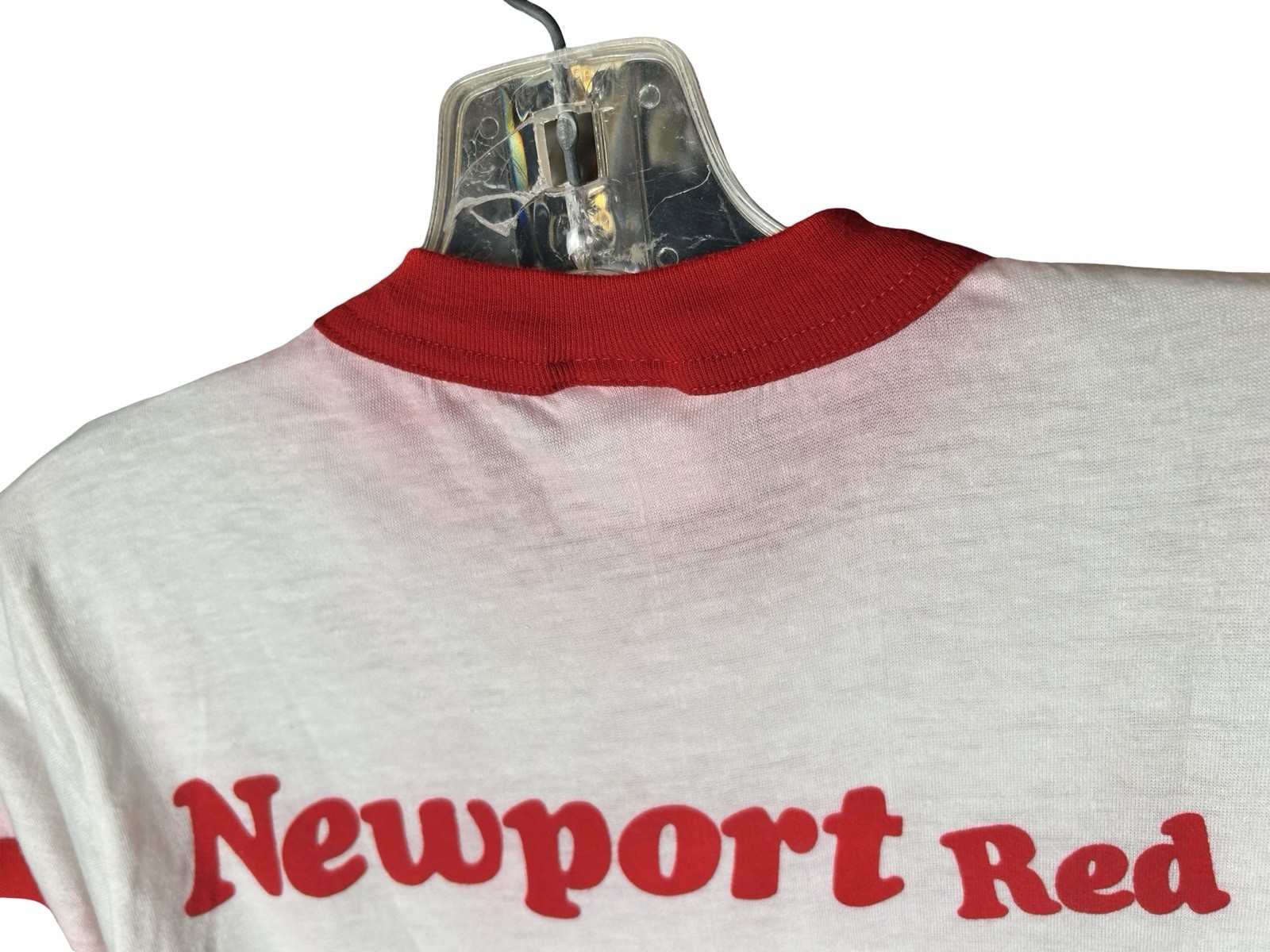 80s Newport Cigarettes Ringer T-Shirt Sz M Red Alive Pleasure Single Stitch READ