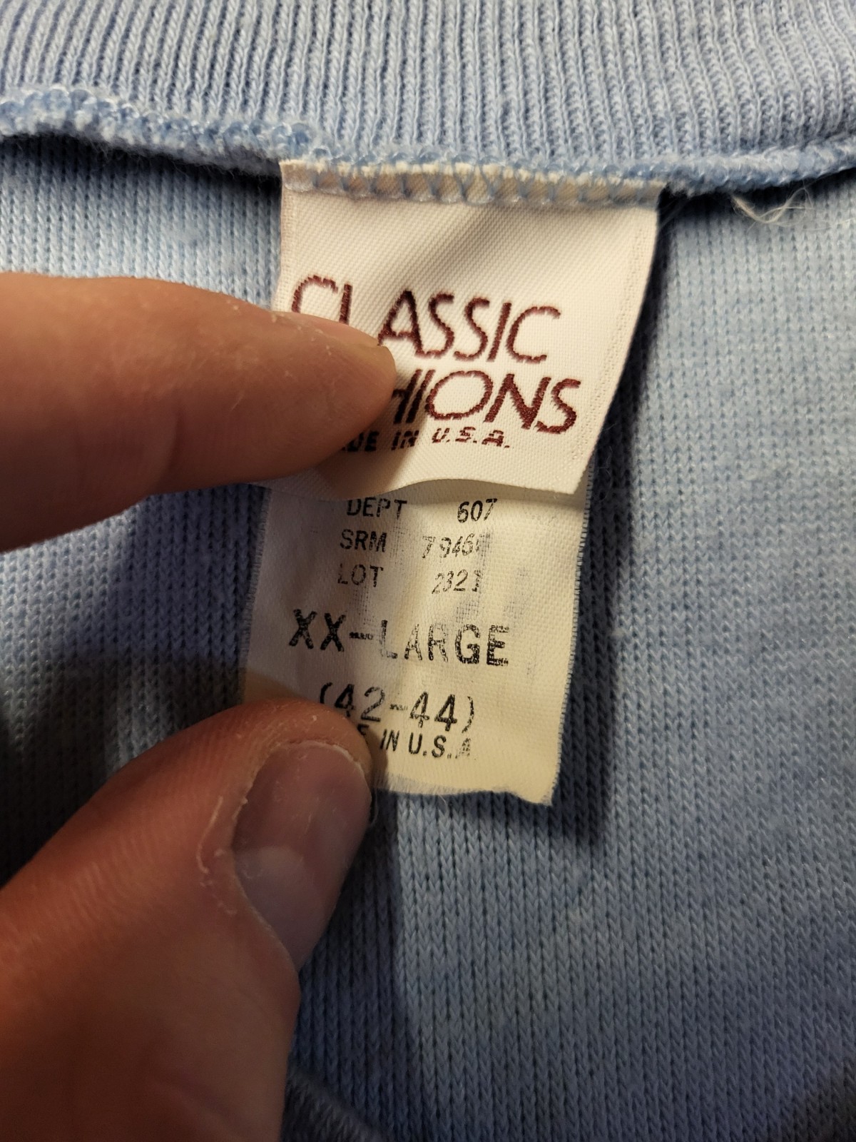 Vintage Classic Fashions Shirt Women’s XXL Blue