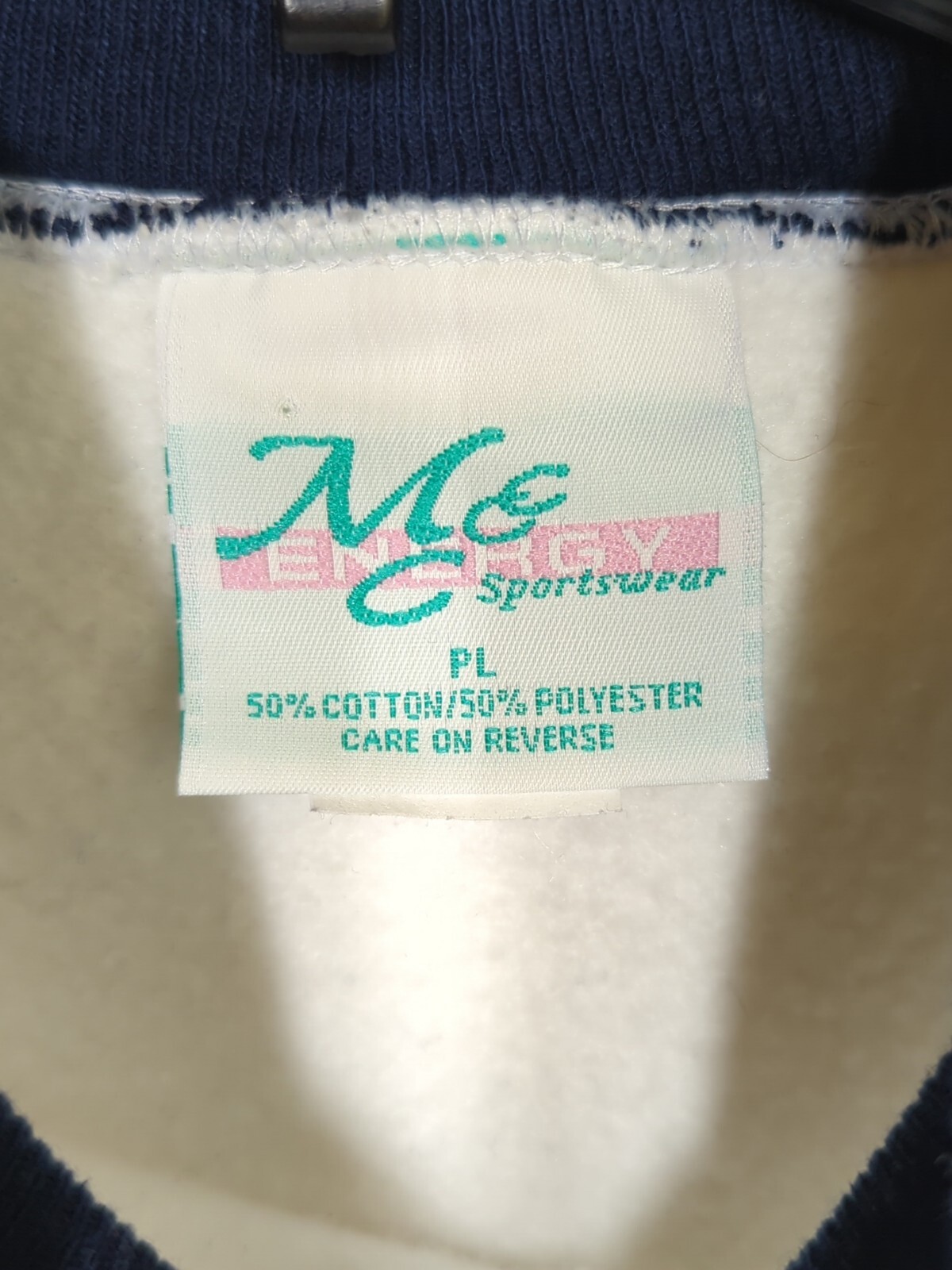 Vintage MC Sportswear Energy Sweatshirt Flamingo White Size PL (Petite Large)