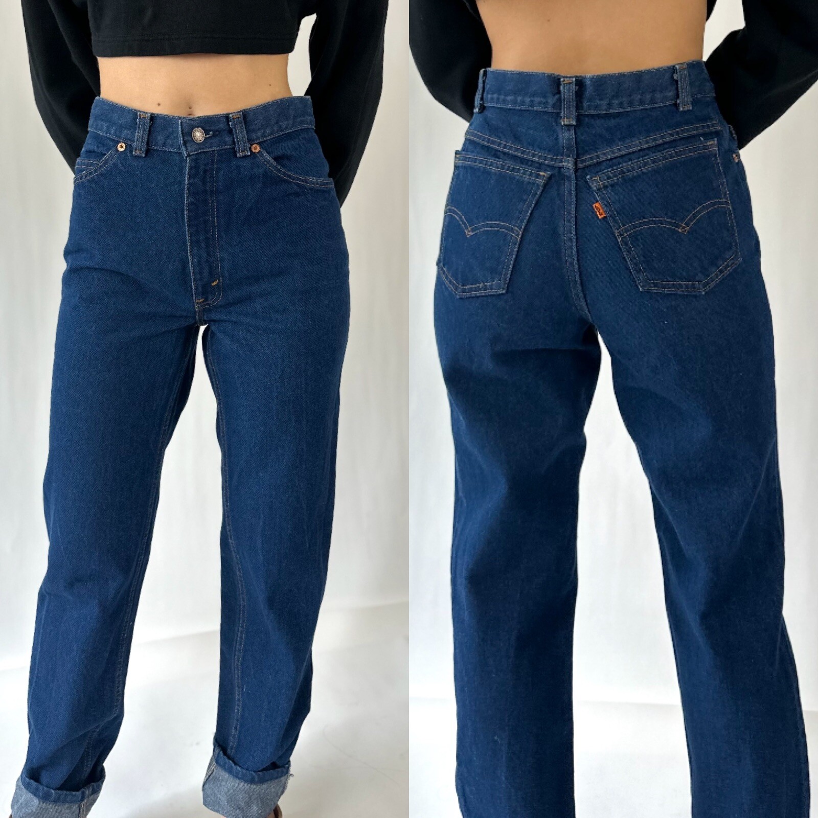 80s Levi’s Orange Tab High Waist Rare Big E ‘Misses’ Jeans Excellent 26×32
