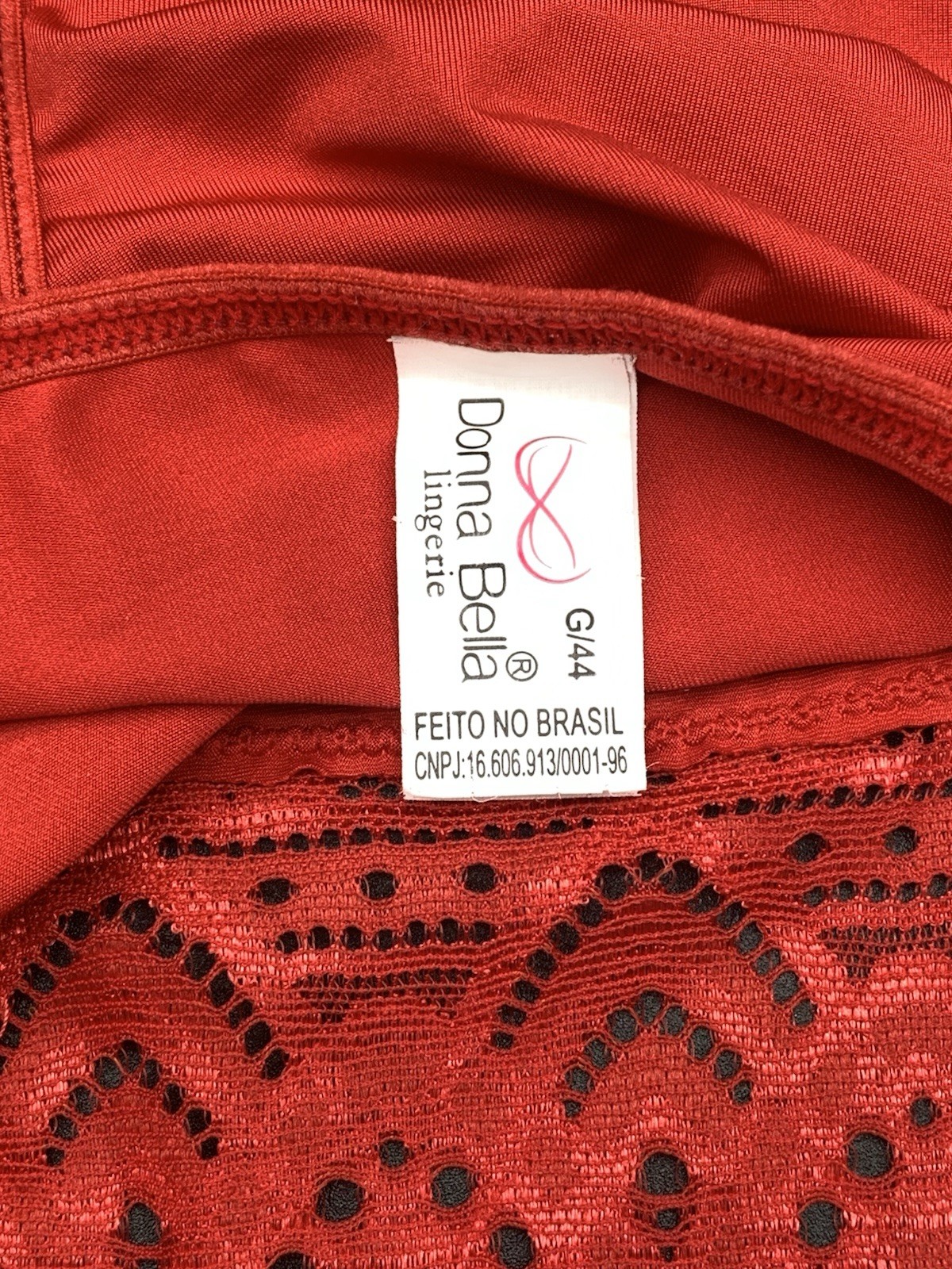 VTG Red SILKY Shiny Satiny Low Rise Panties Y2K Donna Bella Brazil Bikini SM Med