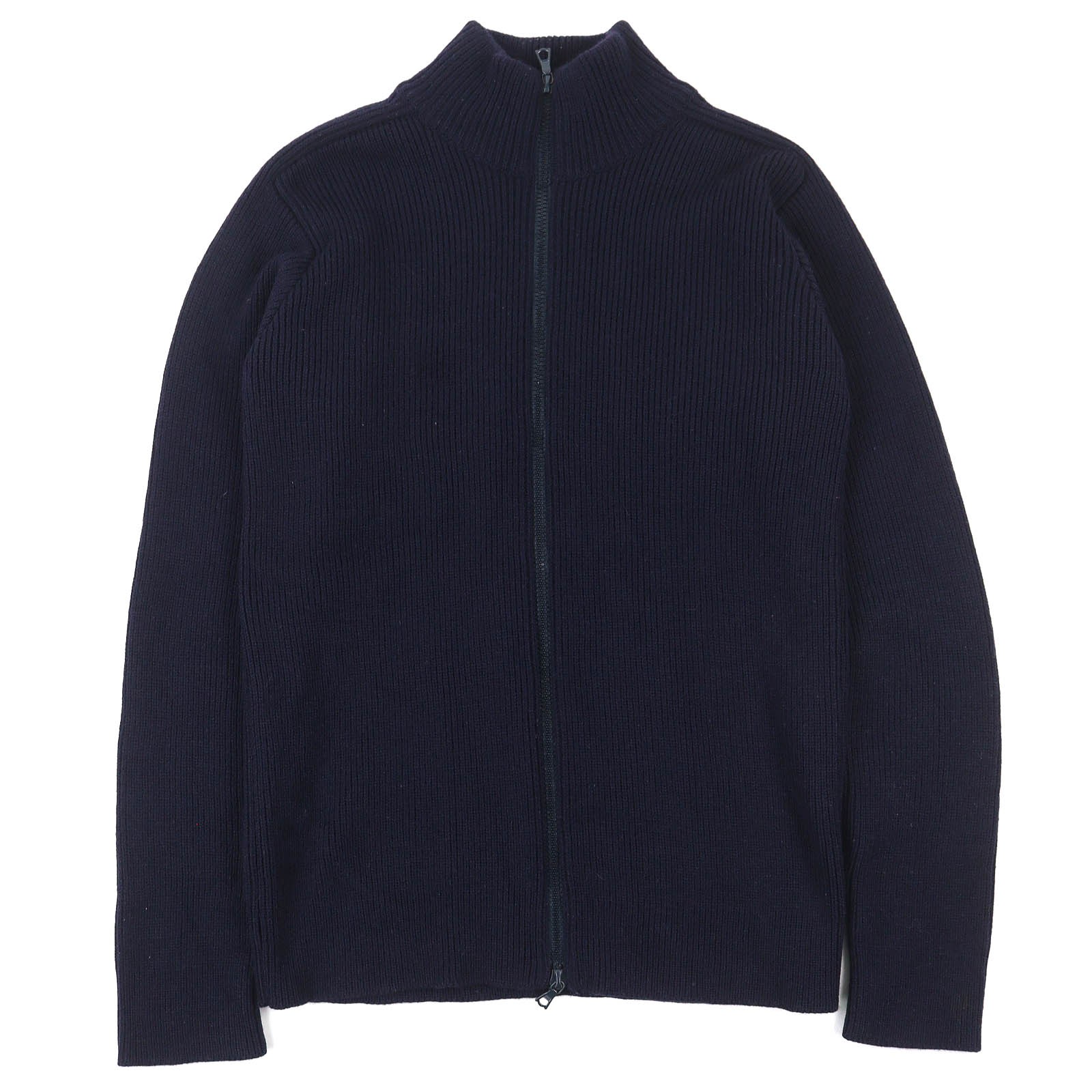 Armani Emporio Armani Wool Knit High-neck Zip-up Knit – DUTY FREE