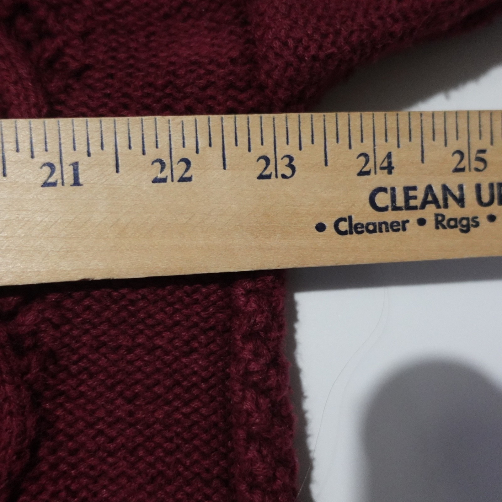 Yarnworks HandKnit Sweater Womens Size XL Red Chucky Cable Knit Cottage Core 90s