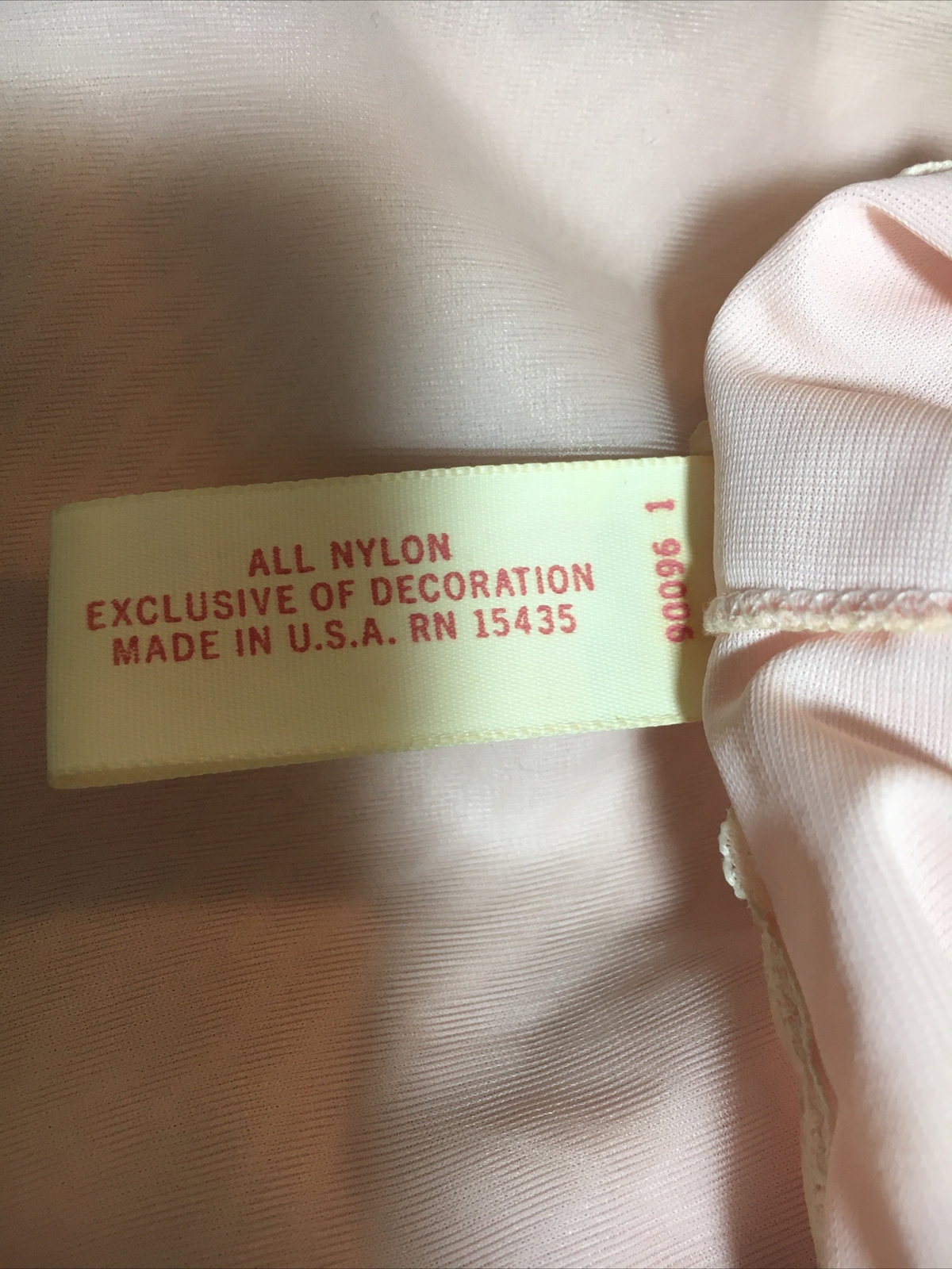 Vintage Gilead Ankle Length Nightie Pink With Cream Lace Trim Made in USA Medium