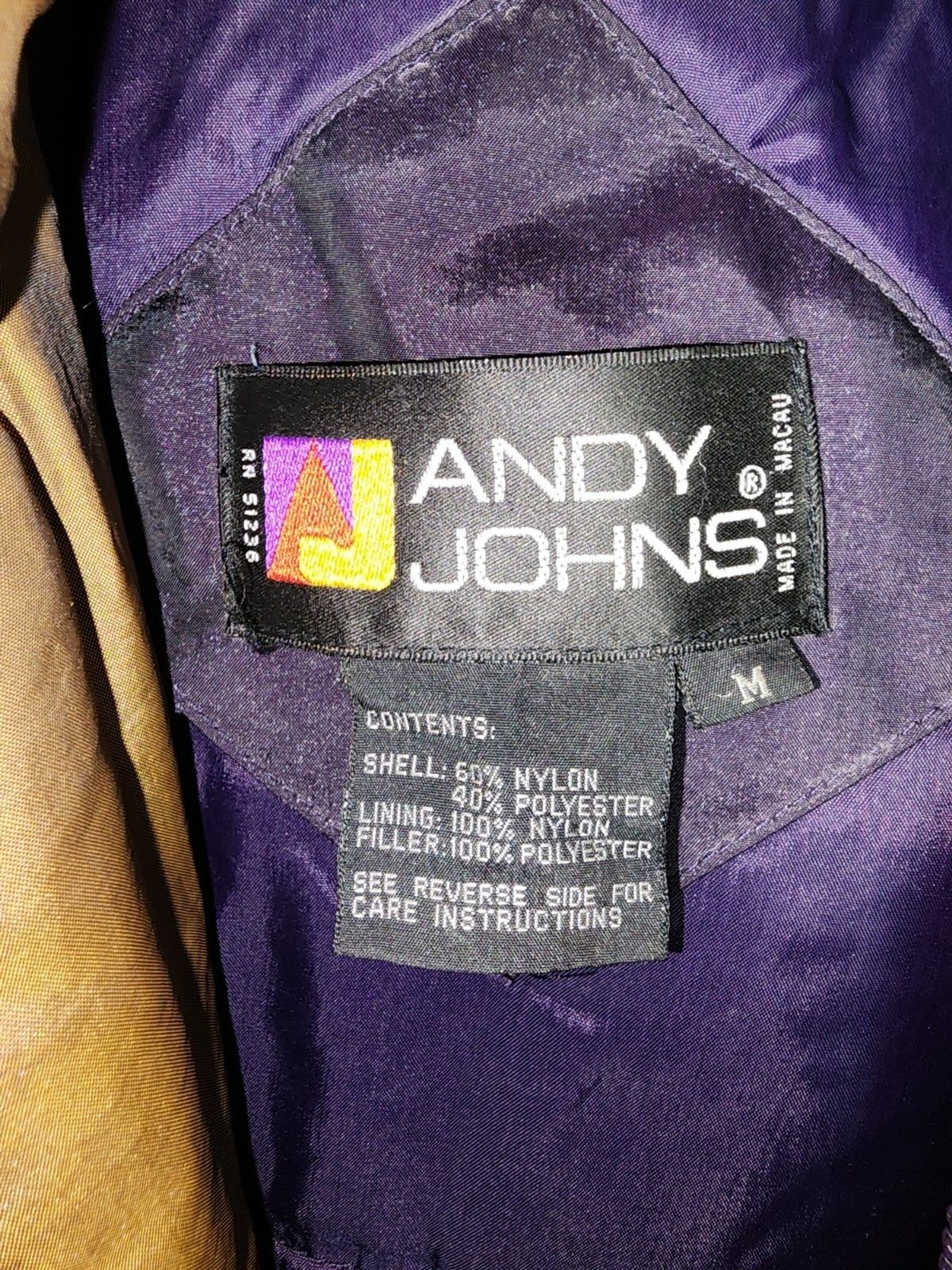 VTG Andy Johns Windbreaker Jacket Colorblock Jewel Tones Retro 80s Womens Medium