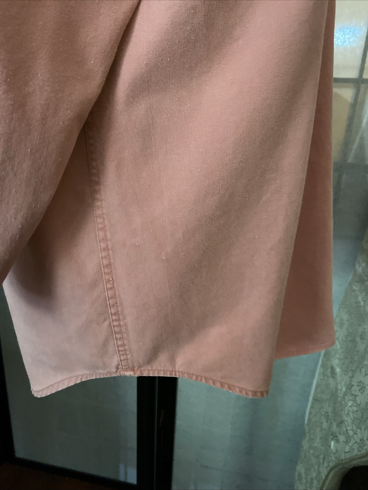VTG 80s Outback Red-The LTD Wom S Button Down Ruched Shirt-Jacket Pigment Dyed
