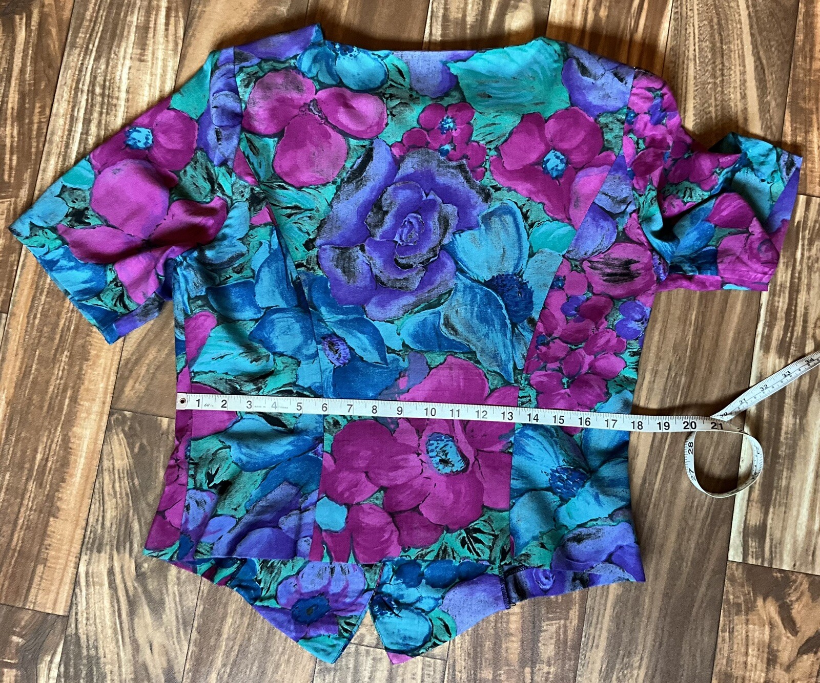 Joan Leslie Vintage 80’s Women’s Top Tropical Hawaiian Size 12 Golden Girls