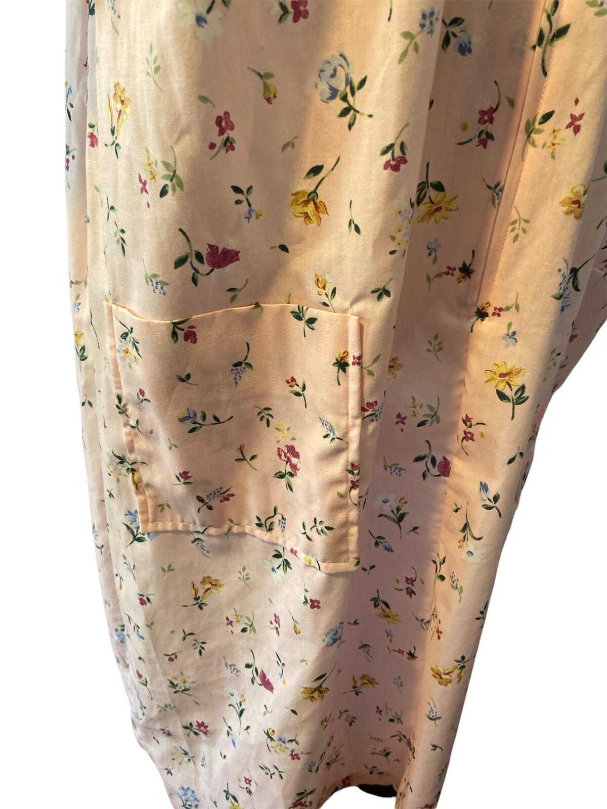 Vintage Just for Women Half Zip Short Sleeve Knee Length Housecoat Size 18 1/2