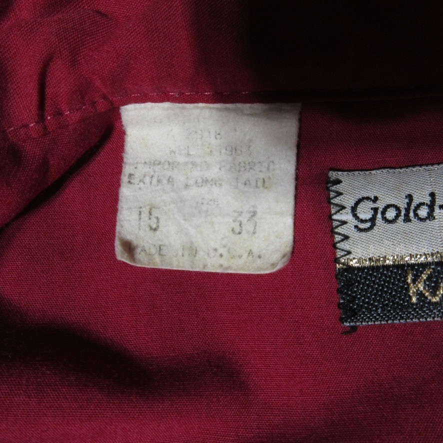 VTG Karman Shirt Large Womens Extra Long Tail Pearl Snap Made in USA