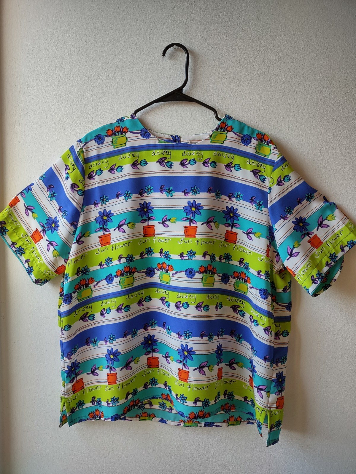 Vintage Top Jordan Woman Floral Print Blouse T-Shirt Perfect Condition ✽ Size 16