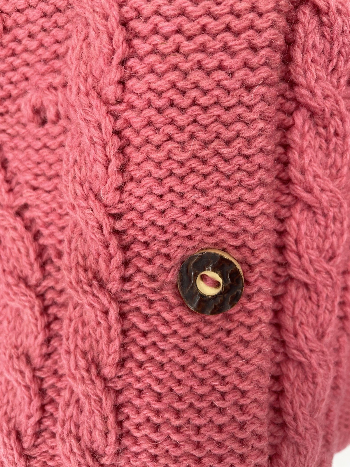 Vintage 80s Stapf Tyrol Pink Alpine Austria Knit Wool Fraulein Sweater Cardigan