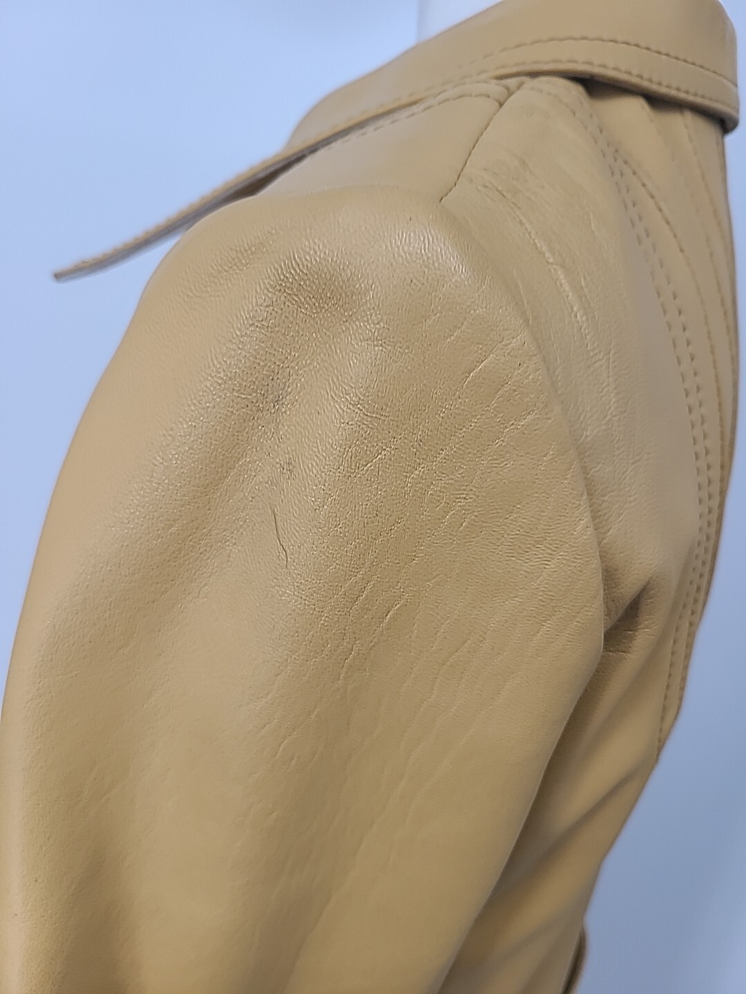 Vintage Leda Spain By Gropper For I. Magnin Long Leather Trench Coat