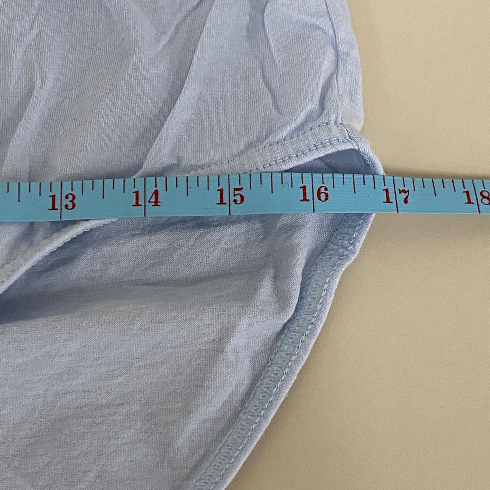 Vintage Granny Panties Size 8 Blue Cotton Briefs Claire’s Rose Elastic Waist