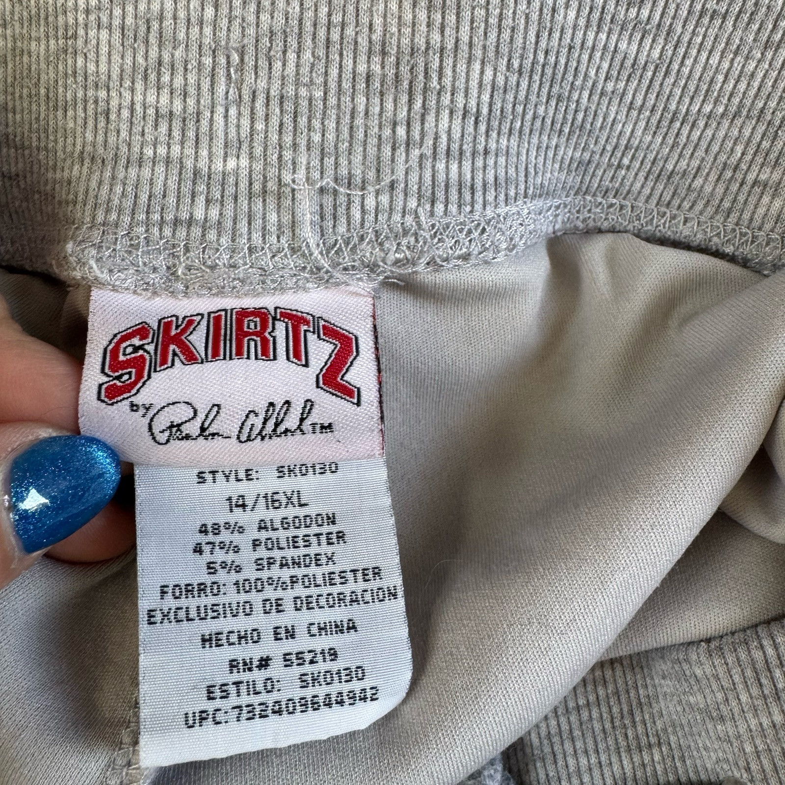 Vintage SKIRTZ by Paula Abdul Wildcats Skirt With Shorts, Size 14/16 Youth