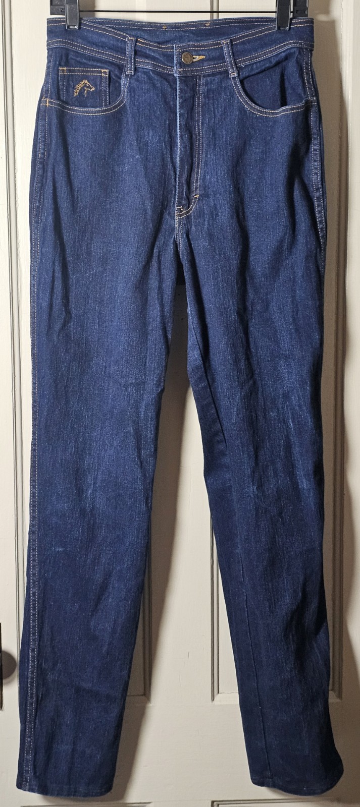 VTG 80’s Jordache Jeans Women Size 12 29×32 Dark Blue Denim Horse Head Retro Mom