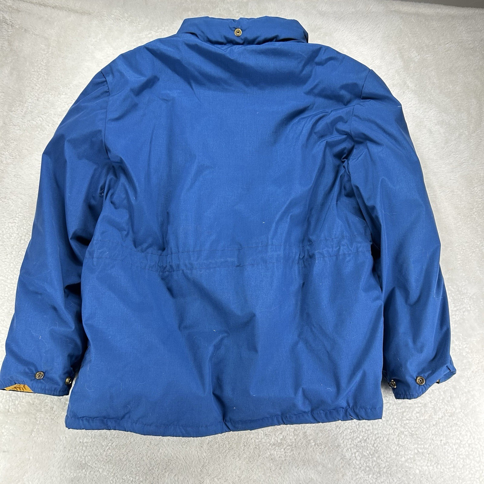 Eddie Bauer Vintage Goose Down Parka Lg Womens Blue Coat Jacket Puffer 70’s READ