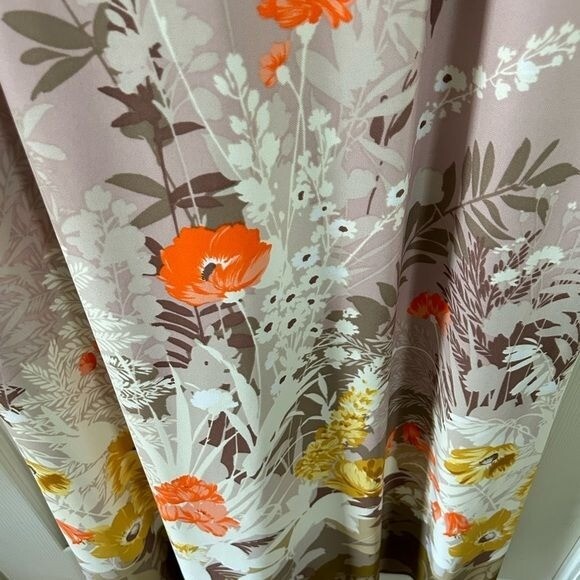 Vintage Collector’s Item Leonard Sunshine Maxi Pink Floral Dress Dorothy Shoop