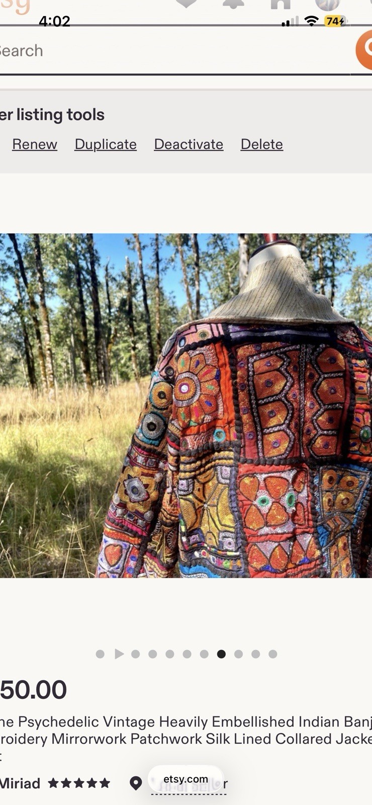 Banjara Indian Patchwork Mirrorwork Silk Colorful Rock n Roll Festival Jacket