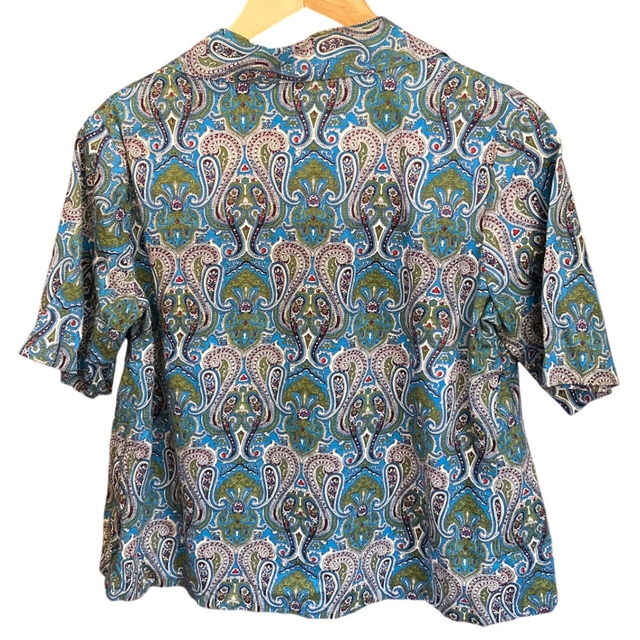 Vintage 70s Cape Cod Classics Button Up Shirt Paisley Boho Retro Preppy C;assic