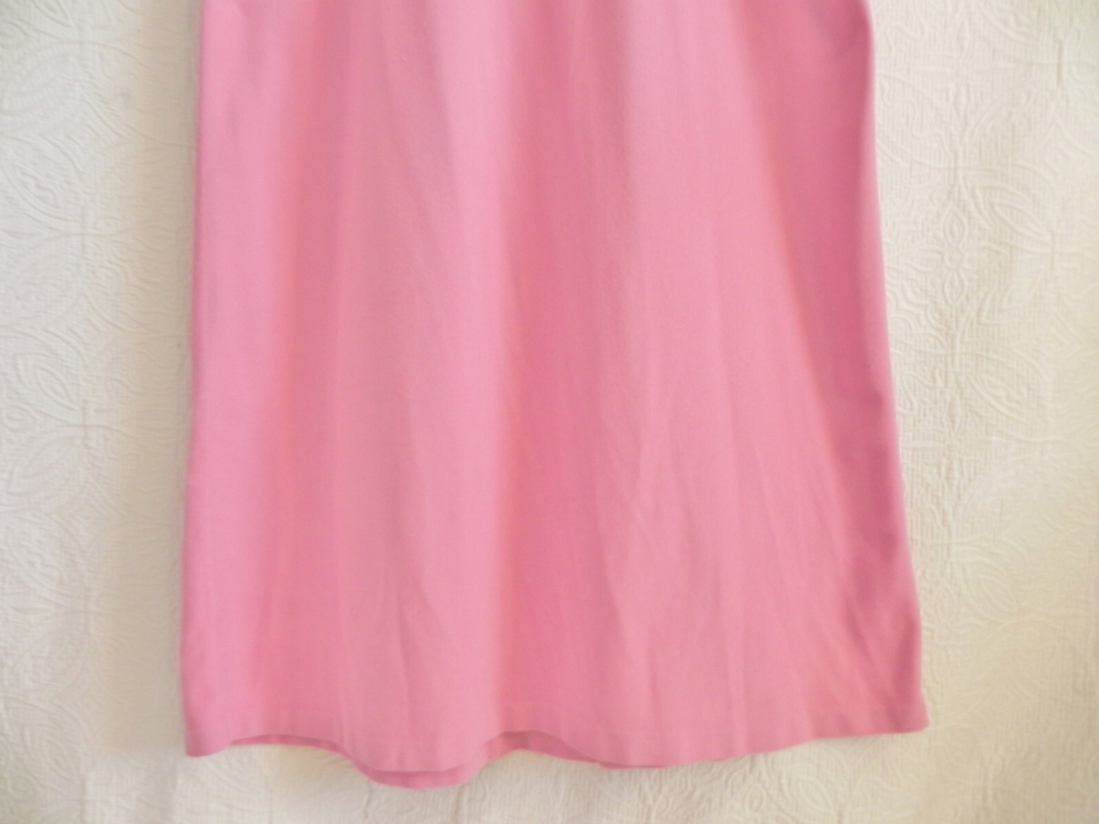 Avantique RARE Robe/Coverup Pink Velour Maxi Long Sleeve 3/4 Zip Pockets Size L