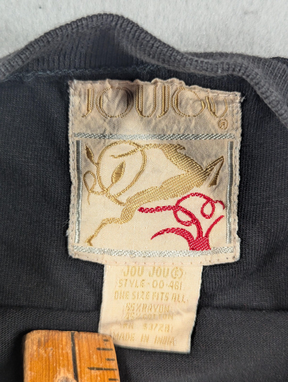 Vintage Jou Jou Shirt Womens One Size Italian Postage Stamp Patch Art 90s Top