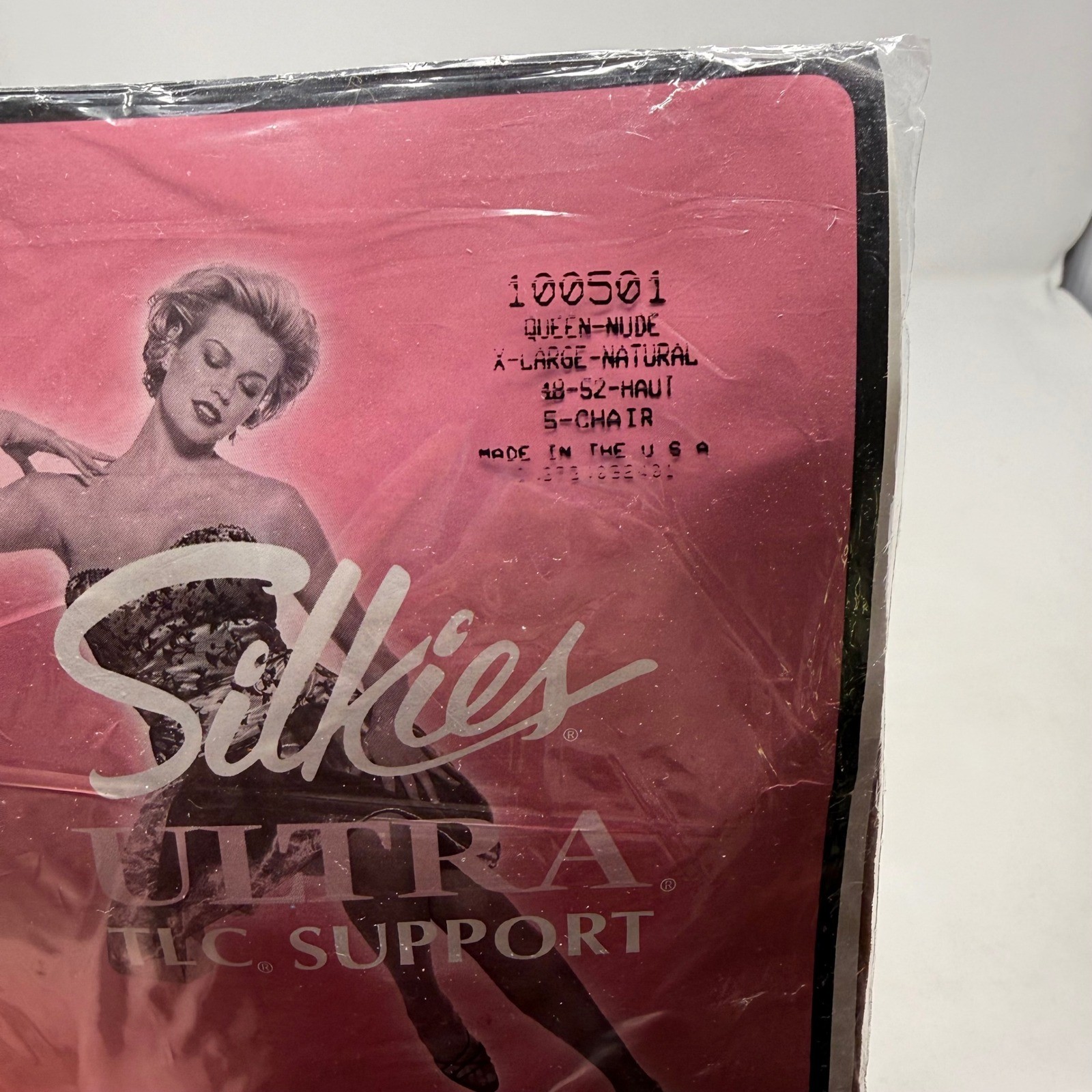 Silkies Ultra TLC Support Pantyhose Queen Nude X-Large Natural Made in USA