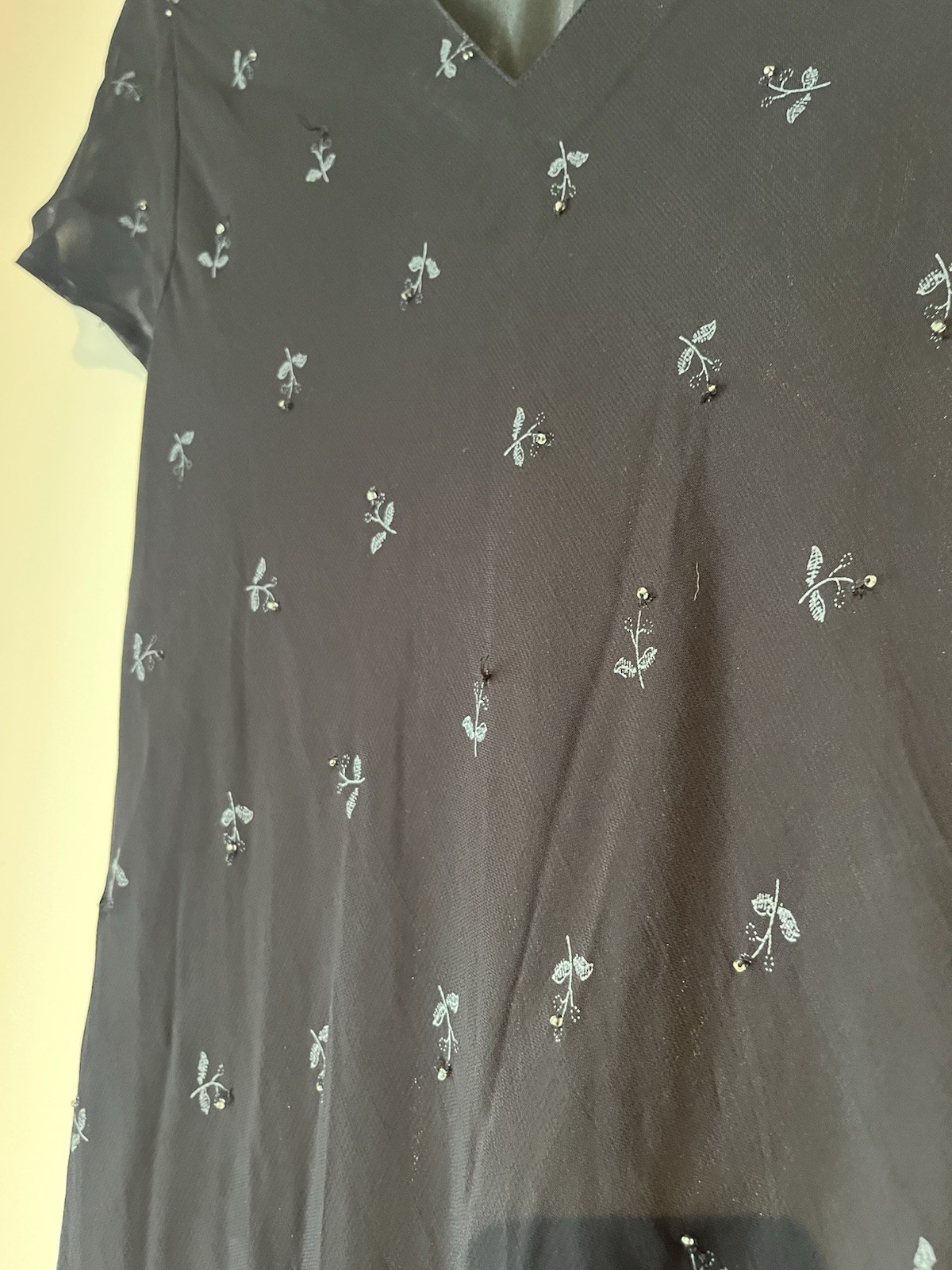 Vintage 1990s Embroidered Maxi Dress
