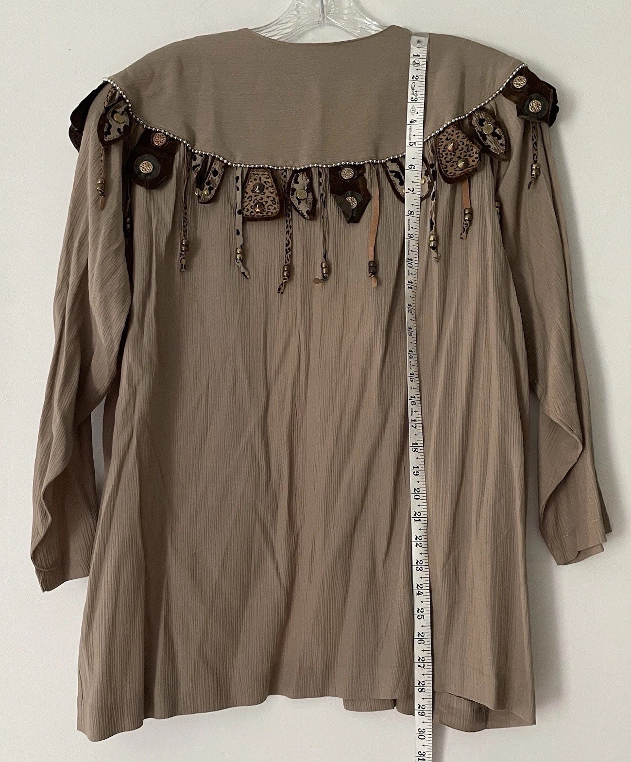 Vintage Adolfo Saks Fifth Avenue Jacket Blazer Embellished Fringe Rodeo Queen