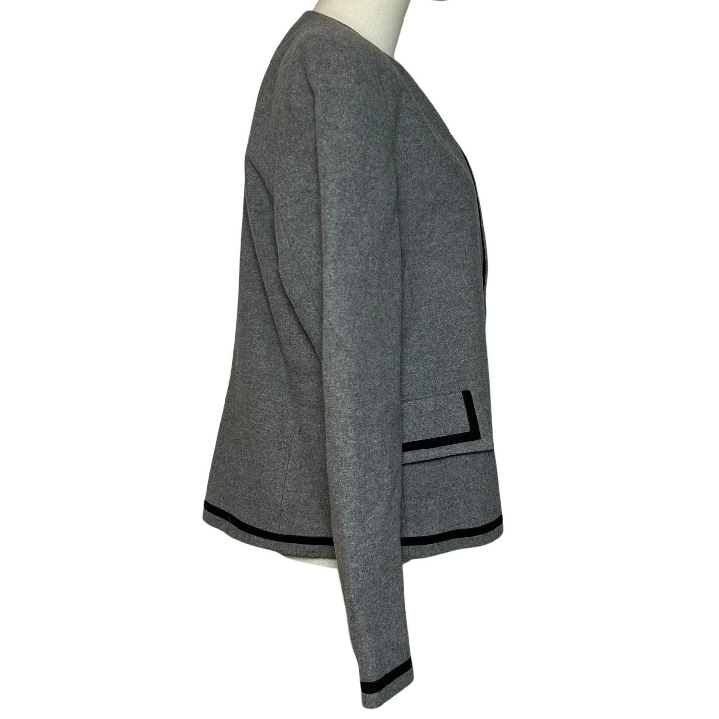 VTG 90s Y2K Harve Benard Wool Cashmere Blazer Jacket M Grunge Minimalist Preppy